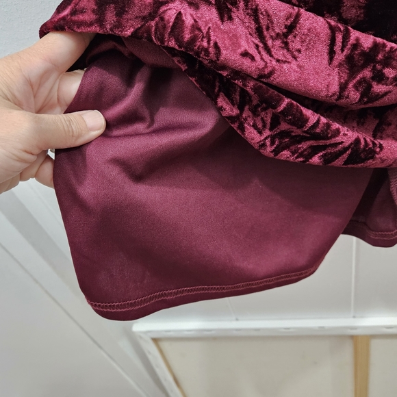 Lulu's Crushed Velvet Cold-Shoulder Bodycon Cocktail Dress Size Small - Picture 13 of 14